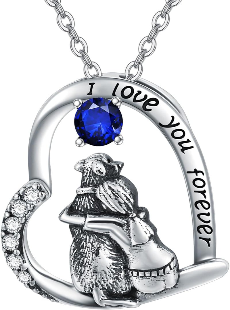 SIMONLY Store Mothers Day Gifts 925 Sterling Silver Dog Necklace Dog Pendant Necklace for Girls Dog Memorial Jewelry Gifts for Women Dog Lovers - Image 1